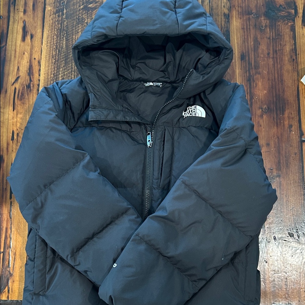 The North Face Black Hooded Puffer Coat